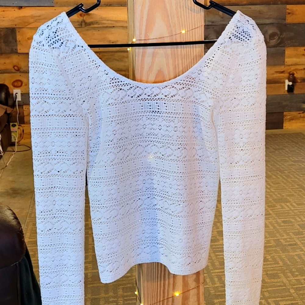Women's Lace Knit Top